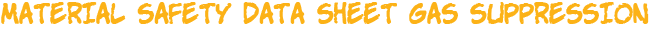 title MSDS material safety data sheet fm200 suppression
