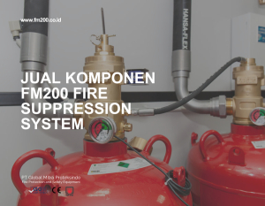 Jual Komponen FM200 Fire Suppression System