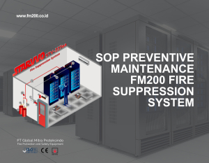 SOP Preventive Maintenance FM200 Fire Suppression System
