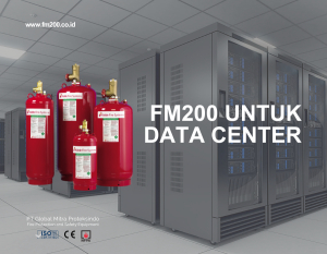 Sistem Pemadam FM200 untuk Data Center 